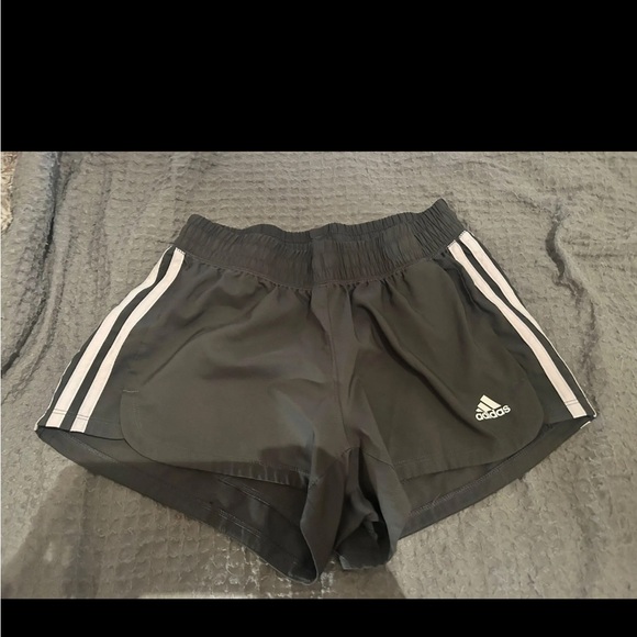 Adidas Gray Elastic Waistband Shorts - Picture 1 of 3